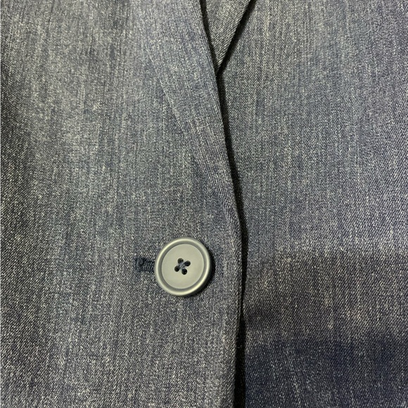Nine West Women's Blazer Blue Pockets Casual Work Size L - Picture 10 of 11
